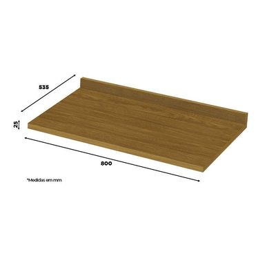Tampo Para Balcão 80 Cm Henn Nature