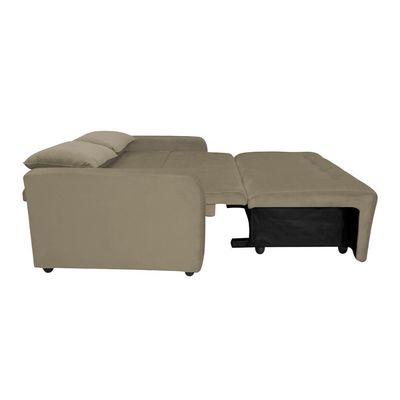 Sofá Cama Para Sala De Estar Amora New Suede - Bege Bege