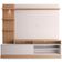Estante Painel Para 65 Pol Com Led Aracati C04 Freijó Off White Matte - Lyam Decor
