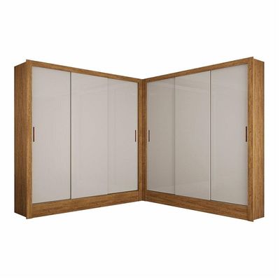 Closet Casal Duplo Dubai 6 Portas 6 Gavetas Cinamomo
