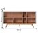 Buffet 3 Portas E Prateleiras Aurora Off White Matte Freijó