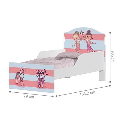 Mini Cama Bailarinas Meninas Com Colchão