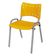 Cadeira Iso Base Cinza, Igreja, Escola, Escritório - Amarelo Kit 1 Peça