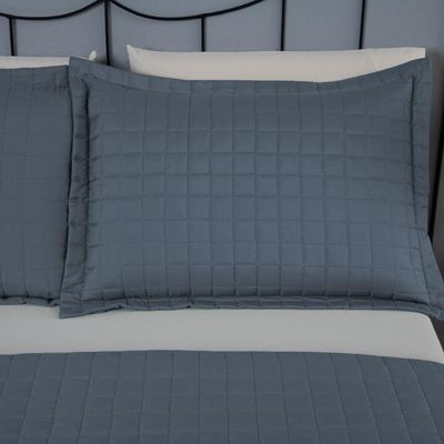 Kit Cobre Leito Matelado Copacabana 3 Peças Casal 100% Poliéster Percal 300 Fios - Azul