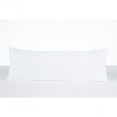 Capa De Travesseiro Para Corpo Xuxão Suavitec Micropercal 200 Fios - Moderno na cor Branco