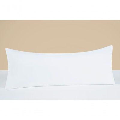 Capa De Travesseiro Para Corpo Xuxão Suavitec Micropercal 200 Fios - Moderno na cor Branco