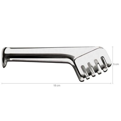 Kit 5 Pegadores Inox para Massa Carne Salada Servir Restaurante Buffet Taumer