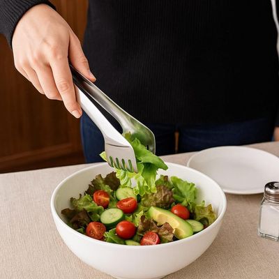 Kit 5 Pegadores Inox para Massa Carne Salada Servir Restaurante Buffet Taumer