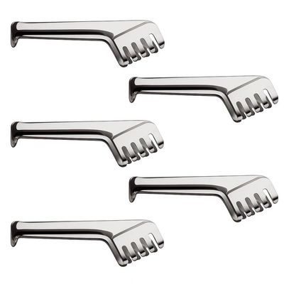 Kit 5 Pegadores Inox para Massa Carne Salada Servir Restaurante Buffet Taumer