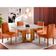 Conjunto Sala De Jantar 4 Lugares Mesa Com Tampo Em Vidro E Cadeiras Veludo Móveis off-white