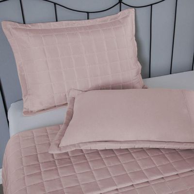 Porta Travesseiro Matelado Soft 1 Peça 70cm X 50cm 100% Poliéster - Rosê