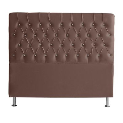 Cabeceira De Cama Box Estrela Queen 160 Cm Suede Botão Cristal Rosê Do Lar Móveis E Decoração