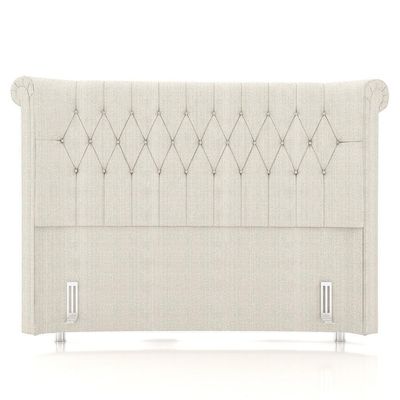 Cabeceira Cama Solteiro 90cm Dust P02 Linho Creme - Mpozenato