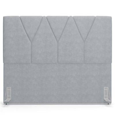 Cabeceira Cama Casal King 195cm Aura Suede W01 Cinza - Mpozenato