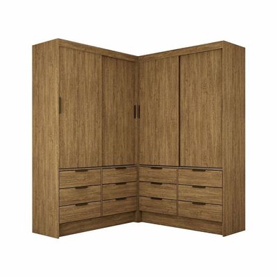 Closet Casal Duplo Sevilha 4portas 12 Gavetas Carioca Móveis