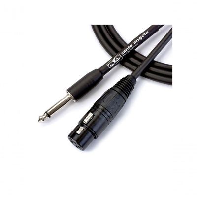 Cabo De Microfone Ninja Hg 0,20 Mm Conector P10-xlr Femea 20ft 6,10 Metros Preto