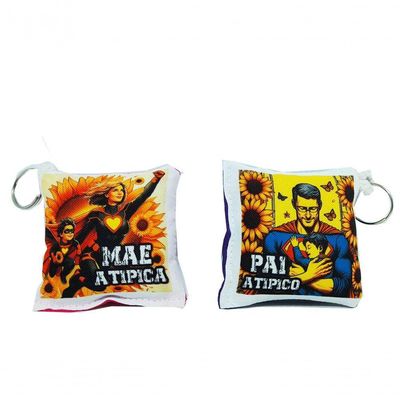 Caneca Exclusiva Super Pai Atipico Com Chaveiro Especial