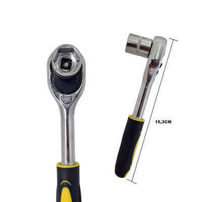 Kit Chave Canhão Catraca 46 Peça Profissional Alta Qualidade