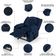 Poltrona Do Papai Reclinável Pietra Power Elétrica Usb Fh9 Pu Azul - Mpozenato