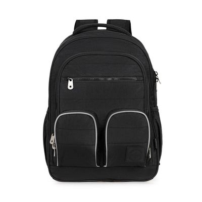 Mochila Escolar Masculina Juvenil Color Block U / Preto