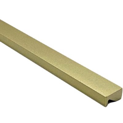 Puxador de Gaveta 20cm Dourado Sobreposto Líbero Nuovo Torralba Cava Invertida