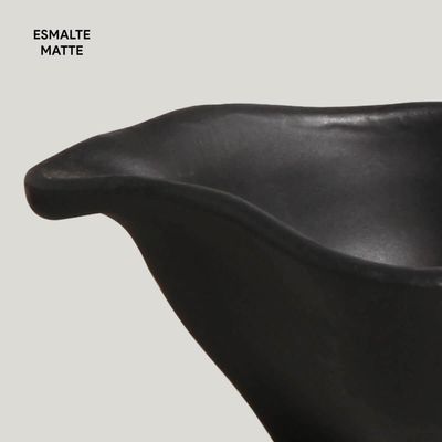 Kit 60 Molheiras 40ml Restaurante Japonês 8x6cm Cerâmica Orgânico Preto Matte Buffet Porto Brasil Oval