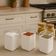 Saleiro 70ml Pimenteiro Branco 5x4x8cm Porta Tempero Plástico Dispenser de Mesa Coza