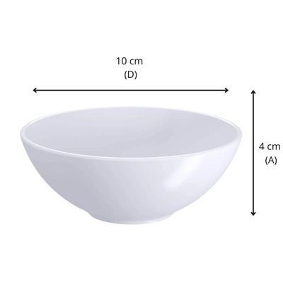Jogo 24 Molheiras Plástico Restaurante 120ml Branco Sobremesa Molhos Porções Individuais Coza