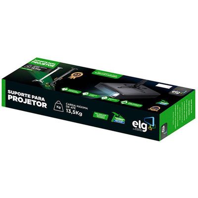 Suporte Projetor Com Ajuste De Altura Pro1100 Preto Elg