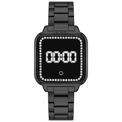 Relógio Euro Feminino Fashion Fit Led Preto - Eumd2404ac-4p Eumd2404ac-4p