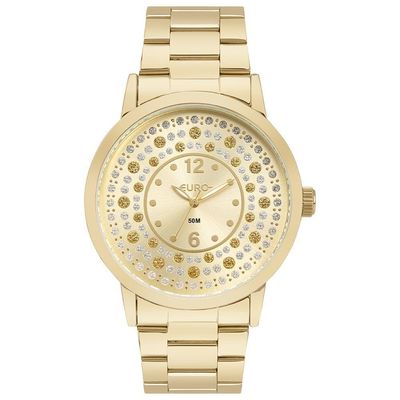 Relógio Euro Feminino Glitz Dourado - Eu2035yuz-4d