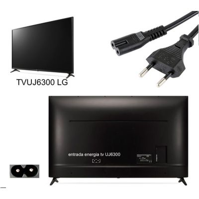 Cabo Energia Bipolar P/ Xbox One S  Ps4  E Tvs LG  Uj6300