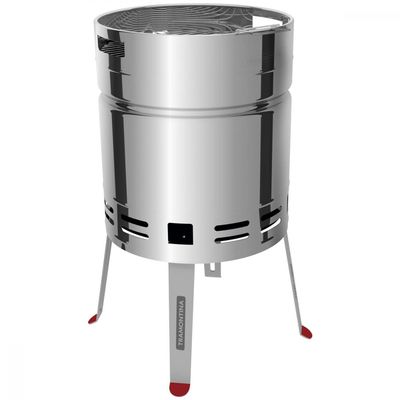Churrasqueira a Carvão Tramontina TCP 400 em Aço Inox com Bandeja para Carvão em Aço Esmaltado