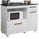 Balcão Cooktop/forno Violeta Kaiki Móveis - Branco