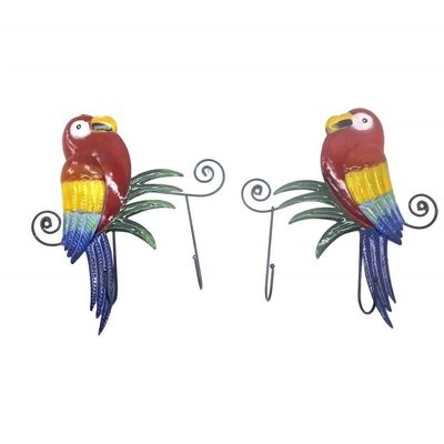 Gancho Metal Duplo Enfeite Decoraçao Parede Kit 4 Unidades Arara Vermelha Sala Quarto Casa