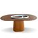 Mesa De Jantar Cone Retangular Arredondada 198x122cm Freijó