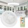 Ventilador De Teto Led Luzes Integradas Com Controle Remoto 36 Branco Bivolt