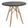 Conjunto De Mesa Redonda Eames 100cm Preto + 4 Cadeiras Eiffel Dsw Preto