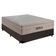Cama Box Casal Sintético Cremil + Colchão Molas Ensacadas Airprime 138x188x65cm Marrom