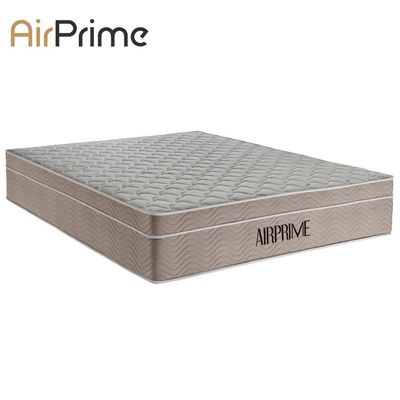 Cama Box Casal Sintético Cremil + Colchão Molas Ensacadas Airprime 138x188x65cm Marrom