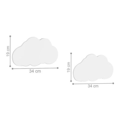 2 Luminárias Led Nuvem Sonhos De Luz