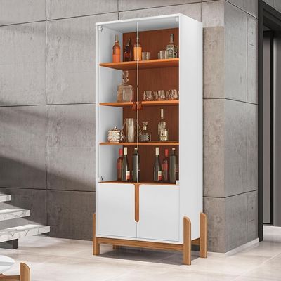 Conjunto Buffet 170 E Cristaleira Luisa Branco Cedro