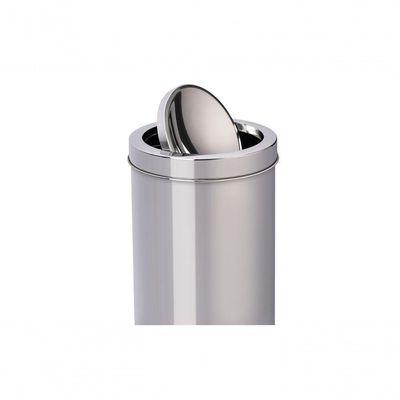 Lixeira Inox Tampa Basculante 7,8l Decorline 18,5x29cm