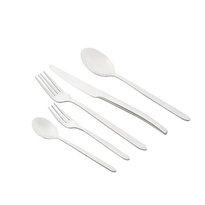 Faqueiro em aço inox Kenya 30 Peças prata