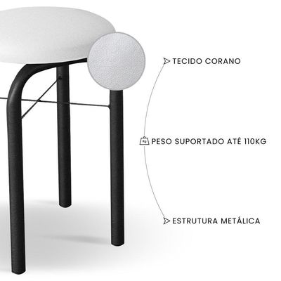 Conjunto Mesa De Cozinha 120cm 4 Banquetas