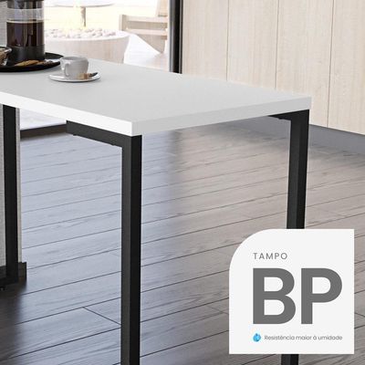 Conjunto Mesa De Cozinha 120cm 4 Banquetas