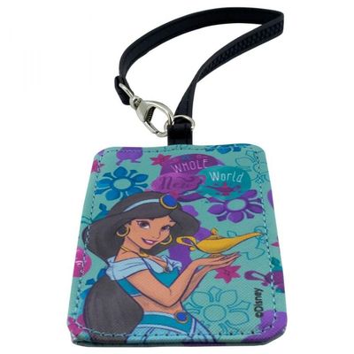 Etiqueta Bagagem Preta Aladdin Jasmine 10.5x7.5cm Disney