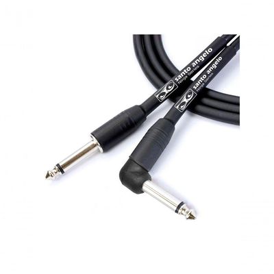 Cabo De Microfone Ninja L Cable 0,20 Mm Conector P10-p10 90° 30ft 9,15 Metros Preto