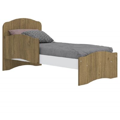 Berço Mini Cama 3 Em 1 Bala De Menta Henn Rústico Branco Hp