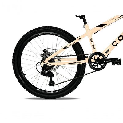 Bicicleta Colli Airon Aro 24 Com Freio A Disco 7v Bege